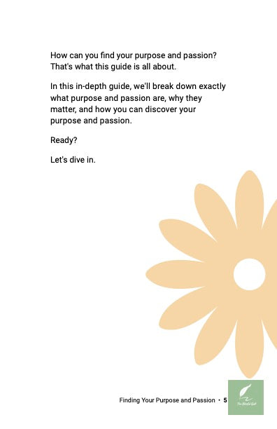 Finding Your Purpose & Passion