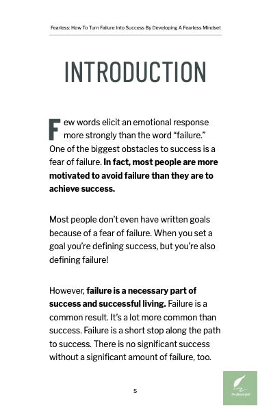 Fearless - How to Turn Failure into Success by Developing a Fearless Mindset